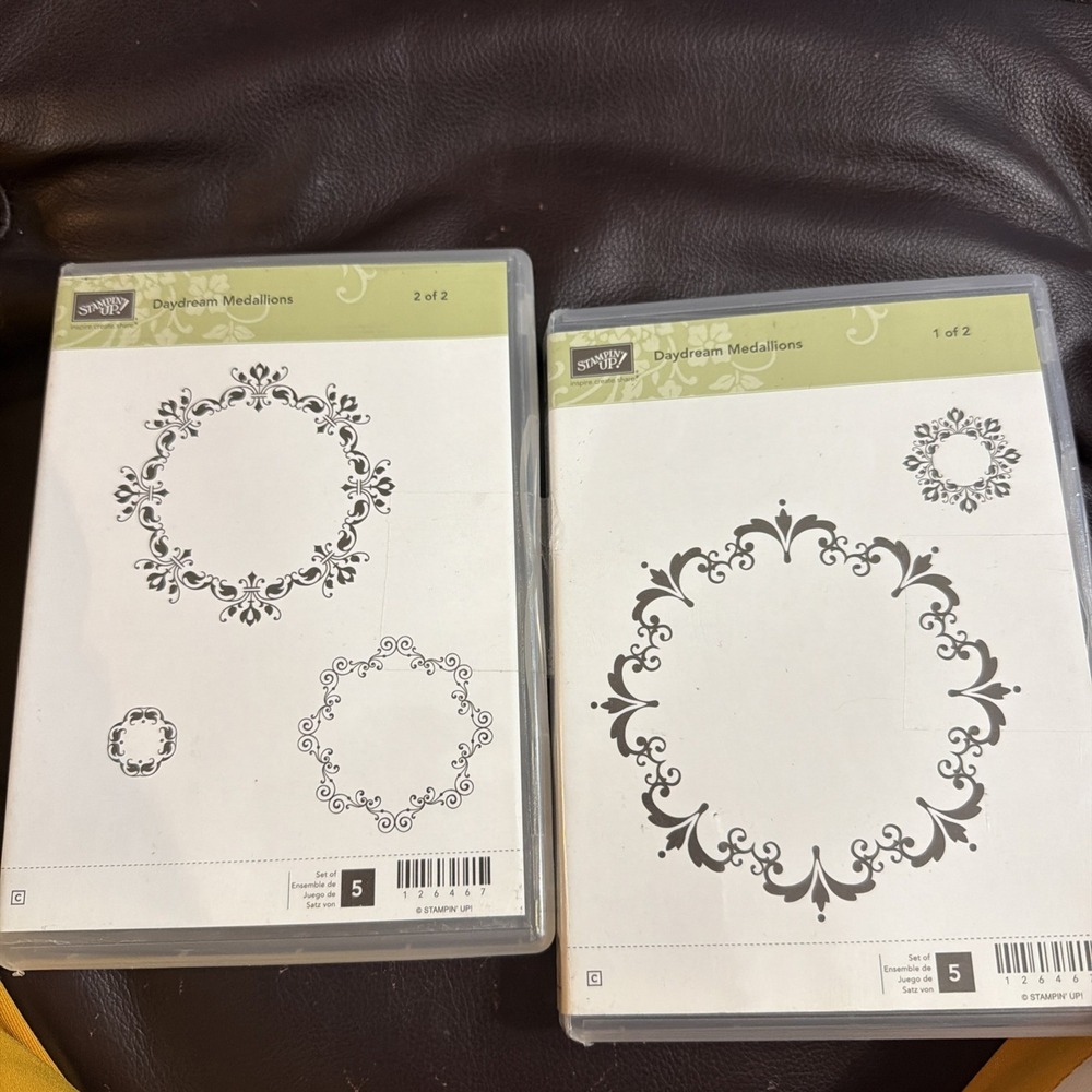 Stampin Up! Daydream Medallions 127467 1 & 2 Floral Framelits Dies 127012 B12